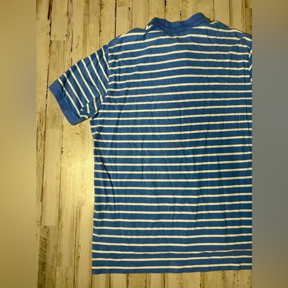 Polo Ralph Lauren Shirt Mens XL Blue/White Stripe Pony Preppy - Picture 9 of 9